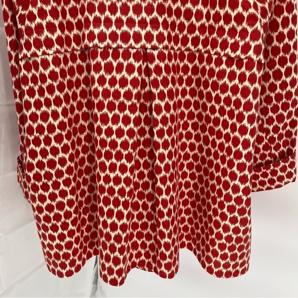 3 Sisters Womens NEW Jacket Size XXL Patterned 5 Buttons Pockets Red Cream - Picture 9 of 9
